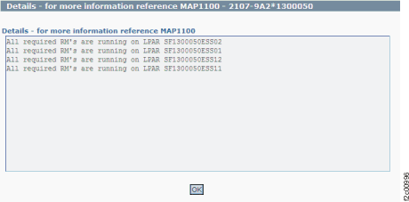 Window: RMC LPAR resource managers details