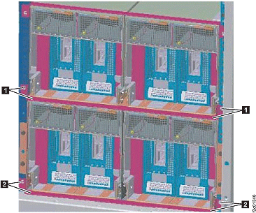 I/O enclosure hold down brackets