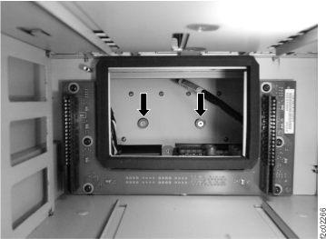 I/O enclosure backplane screws