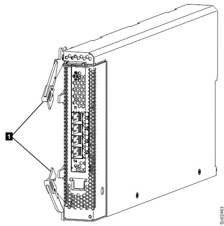 I/O enclosure adapter retention levers