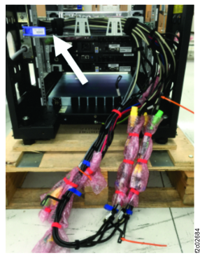 Cable bundle 1, hanging down
