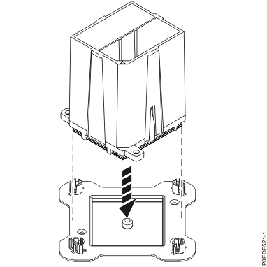 Placing the tool at an angle on the top cover of the packaging