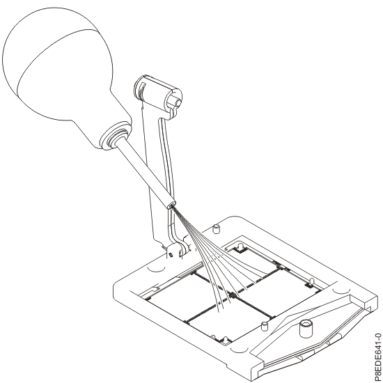 Removing dust and debris from the system processor socket