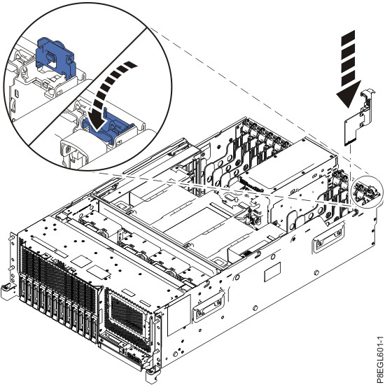Replacing the system I/O card in a rack-mounted system