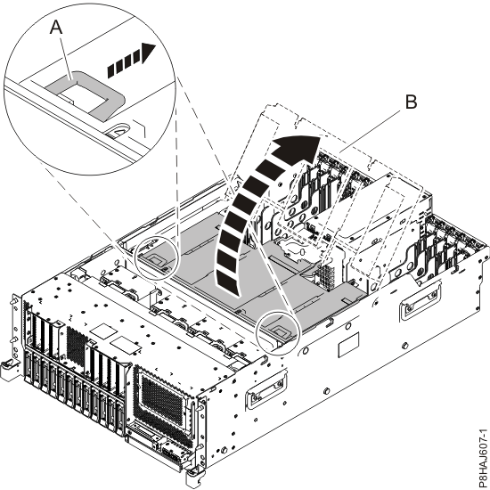 Opening the air baffle