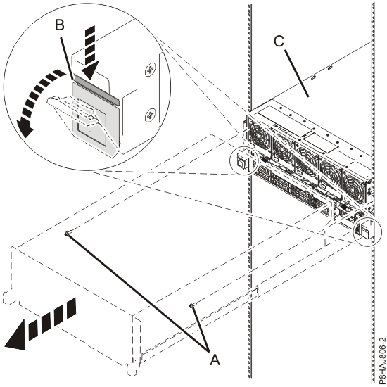 Placing the enclosure in service position